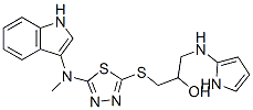 1-[[5-(1H-indol-3-ylmethylamino)-1,3,4-thiadiazol-2-yl]sulfanyl]-3-(1H -pyrrol-2-ylamino)propan-2-ol CAS#: 86717-12-6
