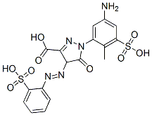 1-(5-amino-2-methyl-3-sulphophenyl)-4,5-dihydro-5-oxo-4-[(2-sulphophenyl)azo]-1H-pyrazole-3-carboxylic acid CAS#: 85153-43-1