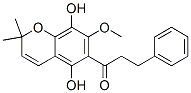 1-(5,8-Dihydroxy-7-methoxy-2,2-dimethyl-2H-1-benzopyran-6-yl)-3-phenylpropan-1-one CAS#: 84435-30-3