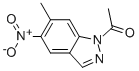 1-(6-Methyl-5-nitro-1H-indazol-1-yl)-1-ethanone CAS#: 81115-44-8