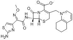 1-[[(6R,7R)-7-[[(2Z)-(2-Amino-4-thiazolyl)(methoxyimino)acetyl]amino]-2-carboxy-8-oxo-5-thia-1-azabicyclo[4.2.0]oct-2-en-3-yl]methyl]-5,6,7,8-tetrahydro-quinolinium inner salt CAS#: 84957-30-2
