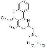 1-[7-chloro-1-(2-fluorophenyl)-3,4-dihydroisoquinolin-3-yl]-N,N-dimeth yl-methanamine dihydrochloride CAS#: 83658-13-3