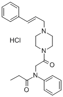 1-Cinnamyl-4-((N-propionanilido)acetyl)piperazine hydrochloride CAS#: 82387-56-2