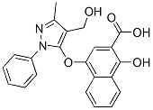 1-Hydroxy-4-[(4-hydroxymethyl-3-methyl-1-phenyl-1H-pyrazol-5-yl)oxy]-2-naphthalenecarboxylic acid CAS#: 85871-99-4