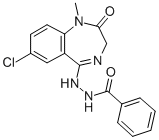 1-Methyl-7-chloro-5-benzoylhydrazino-2,3-dihydro-1H-1,4-benzodiazepin- 2-one CAS#: 84044-26-8