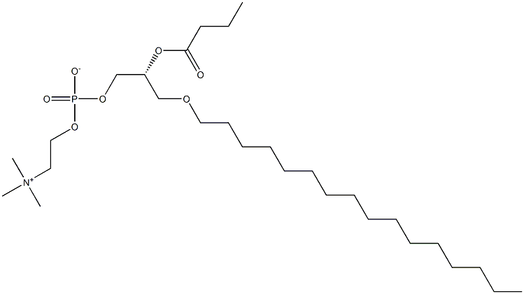 1-O-hexadecyl-2-butyryl-sn-glycero-3-phosphocholine CAS#: 85405-03-4