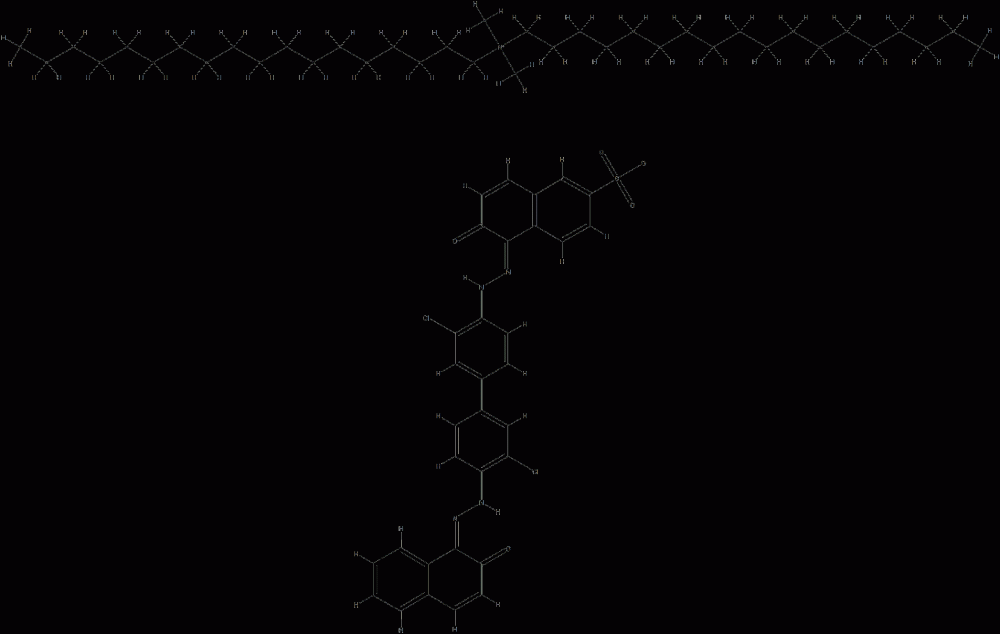 1-Octadecanaminium, N,N-dimethyl-N-octadecyl-, salt with 5-[[3,3'-dichloro-4'-[(2- hydroxy-1-naphthalenyl)azo][1,1'-biphenyl]-4-yl]azo ]-6-hydroxy-2-naphthalenesulfonic acid (1:1) CAS#: 87553-68-2