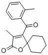 1-Oxaspiro(4.5)dec-3-en-2-one, 3-methyl-4-(2-methylbenzoyl)- CAS#: 86560-12-5