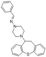 1-Piperazinamine, 4-(10,11-dihydrodibenzo(b,f)thiepin-10-yl)-N-(phenyl methylene)- CAS#: 86758-88-5