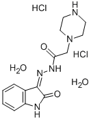 1-Piperazineacetic acid, (2-oxo-3-indolinylidene)hydrazide, dihydrochl oride, sesquihydrate, (Z)- CAS#: 86873-20-3