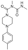 1-Piperazinecarboxamide, N-methyl-N-((methylamino)carbonyl)-4-(4-methy lphenyl)- CAS#: 80712-16-9