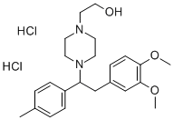 1-Piperazineethanol, 4-(2-(3,4-dimethoxyphenyl)-1-(4-methylphenyl)ethy l)-, dihydrochloride CAS#: 87203-81-4