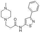 1-Piperazinepropanamide, 4-methyl-N-(3-phenyl-5-isoxazolyl)- CAS#: 86683-47-8
