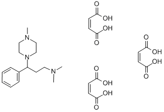1-Piperazinepropanamine, gamma-phenyl-N,N,4-trimethyl-, (Z)-2-butenedi oate (1:3) CAS#: 81402-36-0