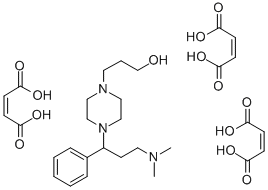 1-Piperazinepropanol, 4-(3-(dimethylamino)-1-phenylpropyl)-, (Z)-2-but enedioate (1:3) CAS#: 81402-38-2