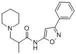 1-Piperidinepropanamide, alpha-methyl-N-(3-phenyl-5-isoxazolyl)- CAS#: 86683-56-9