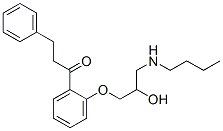 1-Propanone, 1-(2-(3-(butylamino)-2-hydroxypropoxy)phenyl)-3-phenyl- CAS#: 85414-48-8