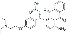 1-amino-4-[[4-[2-(diethylamino)ethoxy]phenyl]amino]anthraquinone monoacetate CAS#: 85283-85-8