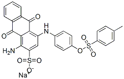 1-amino-9,10-dihydro-4-[4-[[(4-methylphenyl)sulphonyl]oxy]anilino]-9,10-dioxoanthracene-2-sulphonic acid, sodium salt CAS#: 85536-94-3