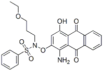 [(1-amino-9,10-dihydro-4-hydroxy-9,10-dioxo-2-anthryl)oxy]-N-(3-ethoxypropyl)benzenesulphonamide CAS#: 85371-62-6
