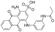 1-amino-9,10-dihydro-9,10-dioxo-4-[[3-[(1-oxopropyl)amino]phenyl]amino]anthracene-2-sulphonic acid CAS#: 87186-92-3