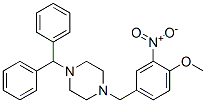 1-benzhydryl-4-[(4-methoxy-3-nitrophenyl)methyl]piperazine CAS#: 84255-06-1