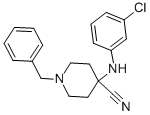 1-benzyl-4-[(3-chlorophenyl)amino]piperidine-4-carbonitrile CAS#: 84254-99-9