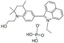 1-ethyl-2-[1,2,3,4-tetrahydro-1-(2-hydroxyethyl)-2,2,4-trimethyl-6-quinolyl]benz[cd]indolium dihydrogen phosphate CAS#: 83968-80-3