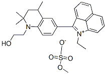 1-ethyl-2-[1,2,3,4-tetrahydro-1-(2-hydroxyethyl)-2,2,4-trimethyl-6-quinolyl]benz[cd]indolium methyl sulphate CAS#: 85283-88-1
