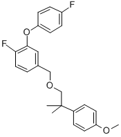 1-fluoro-2-(4-fluorophenoxy)-4-[[2-(4-methoxyphenyl)-2-methyl-propoxy] methyl]benzene CAS#: 83492-95-9