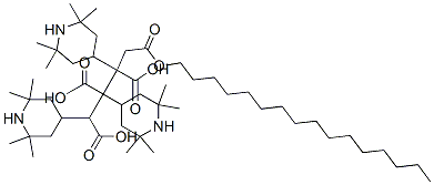 1-hexadecyl 2,3,4-tris(2,2,6,6-tetramethyl-4-piperidyl) butane-1,2,3,4-tetracarboxylate CAS#: 84696-74-2