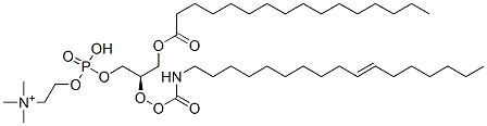 1-palmitoyl-2-heptadec-10-enylcarbamyloxy-sn-glycero-3-phosphorylcholine CAS#: 86161-89-9