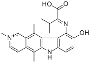 10-((1-carboxy-2-methylpropylidene)amino)-9-hydroxy-2-methylellipticinium CAS#: 89683-26-1