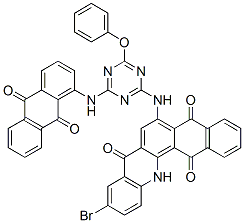 10-bromo-6-[[4-[(9,10-dihydro-9,10-dioxoanthryl)amino]-6-phenoxy-1,3,5-triazin-2-yl]amino]naphth[2,3-c]acridine-5,8,14(13H)-trione CAS#: 83949-88-6