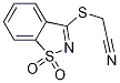 (1,1-dioxo-1H-1l6-benzo[d]isothiazol-3-ylsulfanyl)-acetonitrile CAS#: 80357-08-0