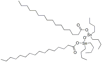 1,1,3,3-tetrabutyl-1,3-bis[(1-oxohexadecyl)oxy]distannoxane CAS#: 85702-57-4