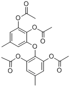 1,2-Benzenediol, 3-(2,6-bis(acetyloxy)-4-methylphenoxy)-5-methyl-, dia cetate CAS#: 81835-43-0