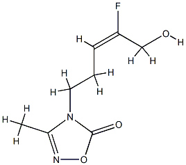 1,2,4-Oxadiazol-5(4H)-one,4-[(3E)-4-fluoro-5-hydroxy-3-pentenyl]-3-methyl-(9CI) CAS#: 812675-87-9