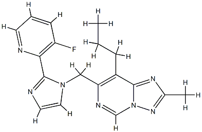 [1,2,4]Triazolo[1,5-c]pyriMidine, 7-[[2-(3-fluoro-2-pyridinyl)-1H-iMidazol-1-yl]Methyl]-2-Methyl-8-propyl- CAS#: 840486-93-3