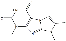 1,2,7-Trimethyl-1H,7H-1,3a,5,7,8-pentaaza-cyclopenta[a]indene-4,6-dione CAS#: 85592-13-8