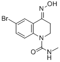 1(2H)-Quinolinecarboxamide, 6-bromo-3,4-dihydro-4-(hydroxyimino)-N-met hyl- CAS#: 81892-50-4
