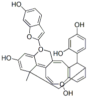 (+)-13-(2,4-Dihydroxyphenyl)-2-(6-hydroxybenzofuran-2-yl)-6-methyl-6,12-methano-6H,12H-[1]benzopyrano[4,3-d][1]benzoxocin-4,9-diol CAS#: 89199-98-4