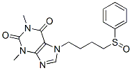 1,3-Dimethyl-7-[4-(phenylsulfinyl)butyl]-1H-purine-2,6-dione CAS#: 80890-10-4