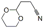 1,3-Dioxane-2-propane nitrile CAS#: 80692-35-9