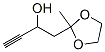 1,3-Dioxolane-2-ethanol, -alpha--ethynyl-2-methyl- CAS#: 81617-51-8