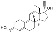 13-Ethyl-17-hydroxy-18,19-dinorpregna-4,9,11-trien-20-yn-3-one 3-oxime CAS#: 82332-21-6