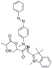 1,3,3-trimethyl-2-[[methyl[4-(phenylazo)phenyl]hydrazono]methyl]-3H-indolium 2-(lactoyloxy)propionate CAS#: 83950-00-9