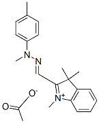 1,3,3-trimethyl-2-[[methyl(p-tolyl)hydrazono]methyl]-3H-indolium acetate CAS#: 83949-71-7