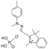 1,3,3-trimethyl-2-[[methyl(p-tolyl)hydrazono]methyl]-3H-indolium dihydrogen phosphate CAS#: 83949-68-2