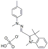 1,3,3-trimethyl-2-[[methyl(p-tolyl)hydrazono]methyl]-3H-indolium hydrogen sulphate CAS#: 83949-69-3